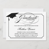 Elegant script Afstuderen Kaart (Voorkant)