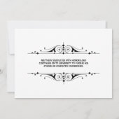 Elegant script Afstuderen Kaart (Achterkant)