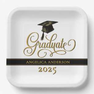 Elegant script Afstuderen papier Bord
