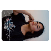 Elegant Script Afstuderen Save the Date Foto Magneet (Horizontaal)