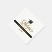 Elegant Script Afstuderen Servet (Hoek)