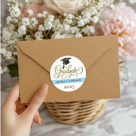 Elegant Script Afstuderen Sticker