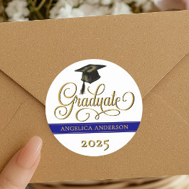 Elegant Script Afstuderen Sticker