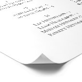 Elegant Script Alfabetisch Welkom Zittingschema Poster (Hoek)