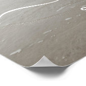 Elegant Script Beach Thleged Weddenschap Welkomstt Poster (Hoek)