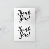 Elegant script Bedankt bericht (Binnen)