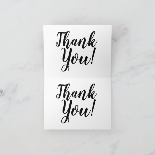 Elegant script Bedankt bericht (Binnen)