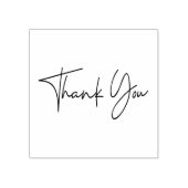 Elegant script bedankt rubberstempel (Afrduk)
