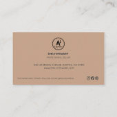 Elegant Script Bedankt voor uw bestelling Small Br Visitekaartje (Achterkant)