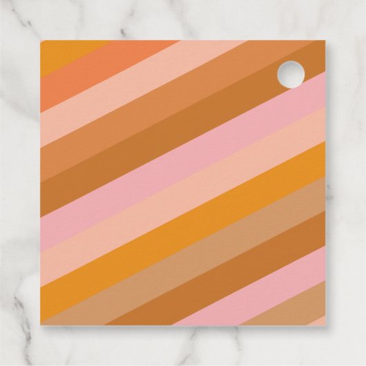 Elegant script Bedankt Vrijgezellenfeest Warm Pink Bedankjes Labels (Achterkant)