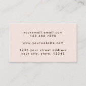 Elegant Script beige Holografen textuur. Visitekaartje (Achterkant)