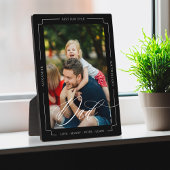 Elegant Script Beste papa ooit aangepaste foto aan Fotoplaat