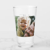 Elegant Script Beste vader ooit Persoonlijke Foto Glas (Achterkant)