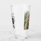 Elegant Script Beste vader ooit Persoonlijke Foto Glas (Links)