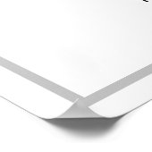 Elegant Script Black White Weduwen Welkomstteken Poster (Hoek)