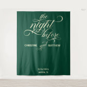 Elegant script Blauwgroen de avond voor achtergron Wandkleed (Voorkant)