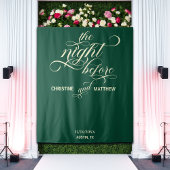 Elegant script Blauwgroen de avond voor achtergron Wandkleed