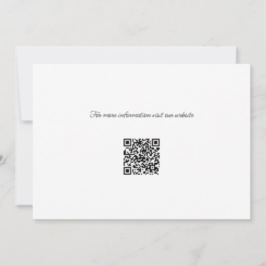 Elegant script bloeiende foto save the date (Achterkant)