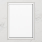 Elegant script bloeit bruiloft menu (Achterkant)