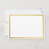 Elegant script bloeit bruiloft RSVP Kaartje (Achterkant)