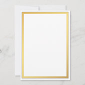 Elegant script bloeit bruiloft uitnodiging (Achterkant)