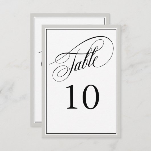 Elegant Script bloeit met om het even welke Kleurg (Voorkant / Achterkant)