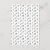 Elegant Script Bloemen Cascade Trouwdetails Informatiekaartje (Achterkant)