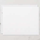 Elegant Script Bloemen Gevuld Trouwcertificaat (Achterkant)