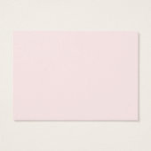 Elegant Script Blush Pink Earning Card Visitekaartje (Achterkant)