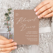 Elegant Script Blush Roze Repetitie Diner QR Kaart