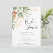 Elegant Script Botanical Waterverf Vrijgezellenfee Kaart (Staand voorkant)