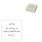 Elegant script botanisch uit de bibliotheek van he rubberstempel (Gestempeld)