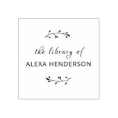 Elegant script botanisch uit de bibliotheek van he rubberstempel (Afrduk)