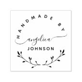 Elegant Script Botanische Handgemaakt door Hobby Zelfinktende Stempel (Design)