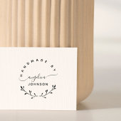 Elegant Script Botanische Handgemaakt door Hobby Zelfinktende Stempel