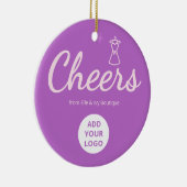 Elegant Script Boutique Logo Ornament (Rechts)