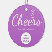 Elegant Script Boutique Logo Ornament (Links)