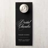 Elegant Script Bridal Chamber Weddenschap deur Deurhanger (Op knop)