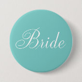 Elegant script "Bride" Ronde Button 7,6 Cm (Voorkant)