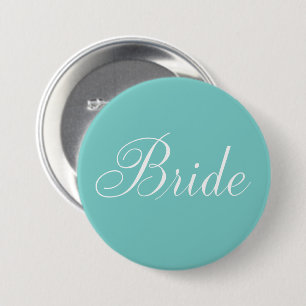 Elegant script "Bride" Ronde Button 7,6 Cm