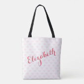 Elegant Script Bride Vrijgezellenfeest Wedding Par Tote Bag (Achterkant)