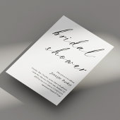 Elegant Script Bruids Douche Uitnodiging Minimalis