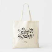 Elegant Script Bruidsmeisjes Aangepaste Naam Tote Bag (Voorkant)