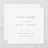 Elegant Script` Bruiloft Bewaar de datum Save The Date (Voorkant / Achterkant)
