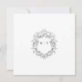 Elegant Script` Bruiloft Bewaar de datum Save The Date (Achterkant)