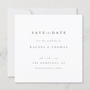 Elegant Script` Bruiloft Bewaar de datum Save The Date