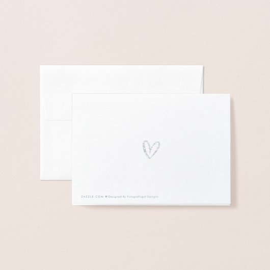 Elegant script bruiloft details behuizing zilver folie kaarten (Met envelop)