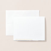 Elegant Script bruiloft foto dank u opmerking goud Folie Kaarten (Met envelop)