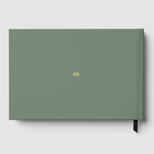 Elegant script bruiloft foto salie gastenboek (Achterkant)