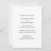 Elegant script bruiloft logo aangepaste uitnodigin kaart (Voorkant)